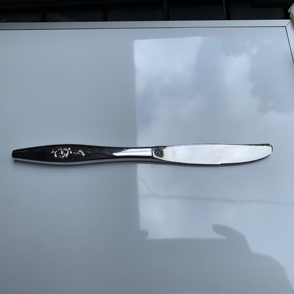 Oneida Lasting Rose Deluxe Stainless Modern Hollow Dinner Knife - Picture 1 of 4